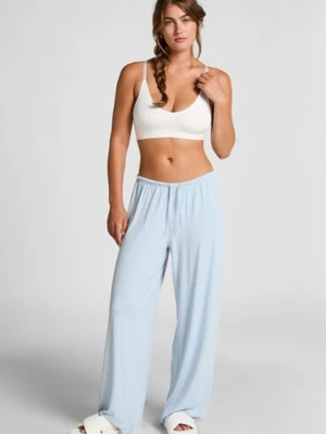 Hunkemöller Spodnie od Piżamy w Paski Niebieski