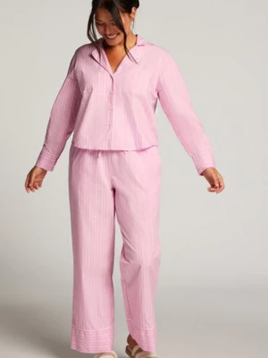 Hunkemöller Spodnie piżamowe bawełniane Różowy