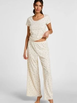 Hunkemöller Spodnie Piżamowe Daisy Biały