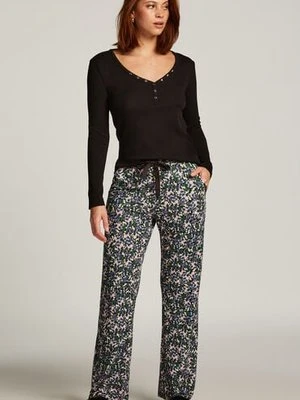 Hunkemöller Spodnie piżamowe z dżerseju Czarny