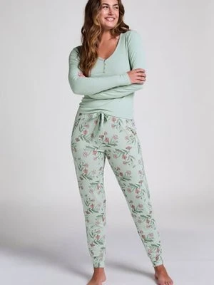 Hunkemöller Spodnie piżamowe z dżerseju Zielony