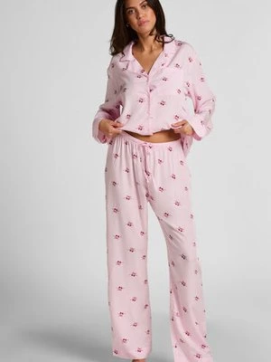 Hunkemöller Spodnie tkane wiśnie Różowy