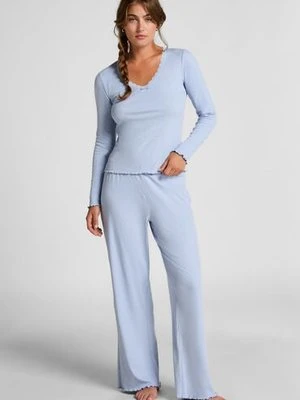 Hunkemöller Spodnie w prążki Niebieski