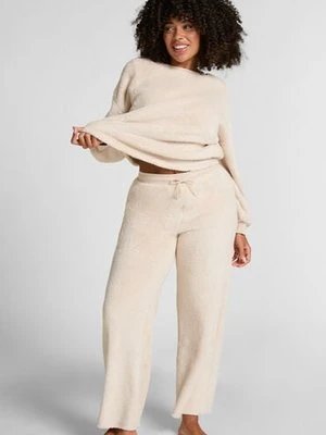 Hunkemöller Spodnie z miękkiego polaru Beżowy