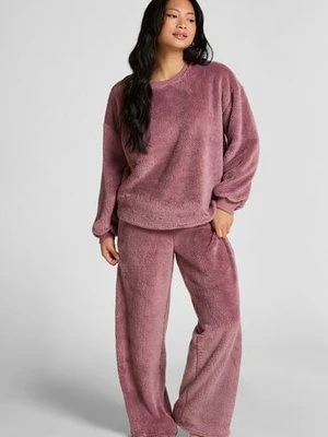Hunkemöller Spodnie z miękkiego polaru Różowy