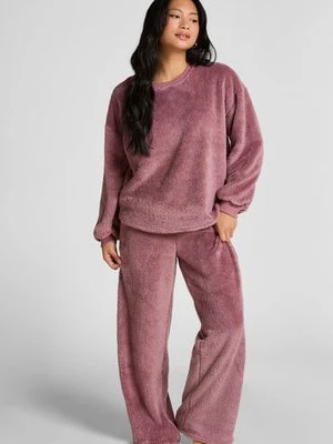 Hunkemöller Spodnie z miękkiego polaru Różowy