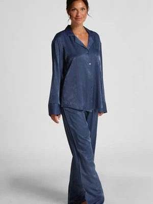 Hunkemöller Spodnie z satyny Niebieski