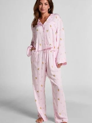 Hunkemöller Spodnie z satyny Różowy