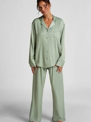 Hunkemöller Spodnie z satyny Zielony