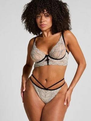 Hunkemöller Stringi Agnes z wysokim wycięciem Biały