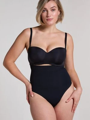 Hunkemöller Stringi bezszwowe z wysokim stanem Czarny