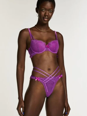 Hunkemöller Stringi Fleur Nyakim Fioletowy