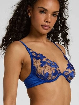 Hunkemöller Stringi High Waisted Highleg Beatrice Niebieski