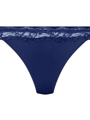 Hunkemöller Stringi Lace & Shine Niebieski