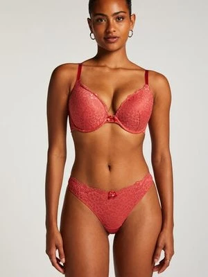 Hunkemöller Stringi Marine Czerwony