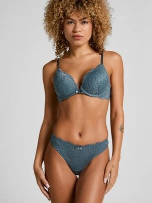 Hunkemöller Stringi Marine Niebieski