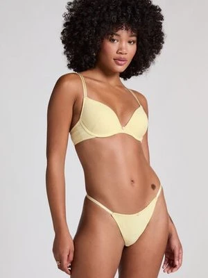 Hunkemöller Stringi Pointelle Żółty