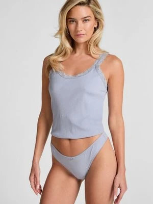 Hunkemöller Stringi Renee Rib Fioletowy