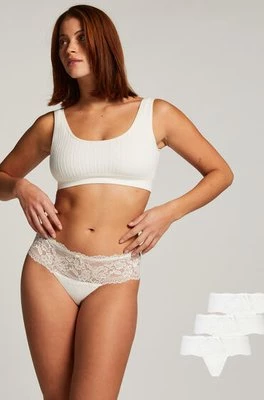 Hunkemöller Stringi typu bokserki Florence 3-pak Biały