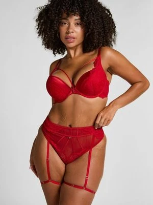 Hunkemöller Stringi z podwiązkami Withney Czerwony