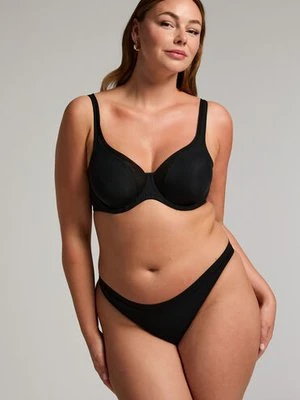 Hunkemöller Stringi z siateczki Czarny