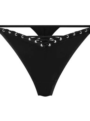 Hunkemöller Stringi z wycięciem Pina Czarny