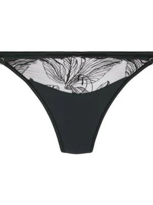 Hunkemöller Stringi z wysokim wycięciem Ellen Czarny