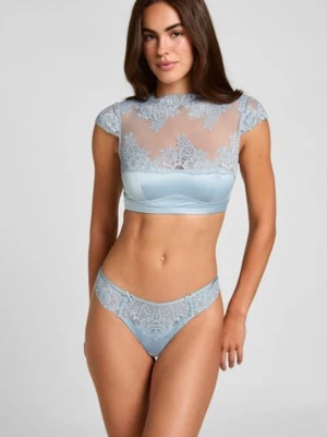 Hunkemöller Stringi z Wysokim Wycięciem Rosie Niebieski
