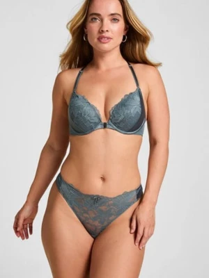 Hunkemöller Stringi z Wysokim Wycięciem Viktoria Niebieski