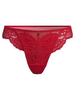 Hunkemöller Stringi z wysokim wycięciem Whitney Czerwony