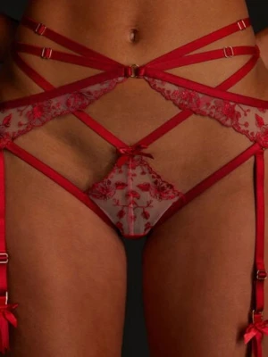 Hunkemöller Strój brazylijski z otworem w kroczu Czerwony