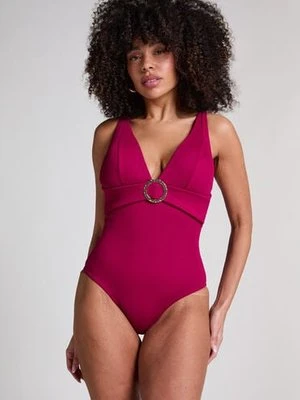 Hunkemöller Strój kąpielowy Crinkle Ring Czerwony