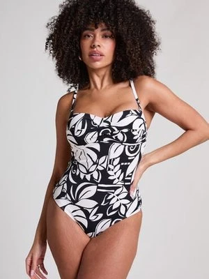 Hunkemöller Strój kąpielowy Mauritius typu bandeau Czarny
