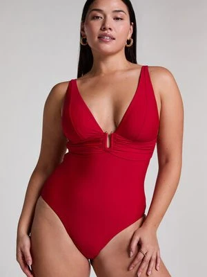 Hunkemöller Strój kąpielowy Shaping Luna Czerwony