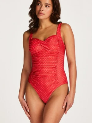 Hunkemöller Strój kąpielowy Shaping Ocean Czerwony
