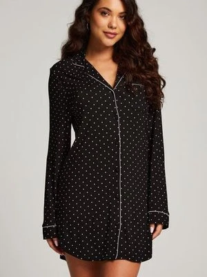 Hunkemöller Sukienka Essential z dżerseju z długim rękawem Czarny