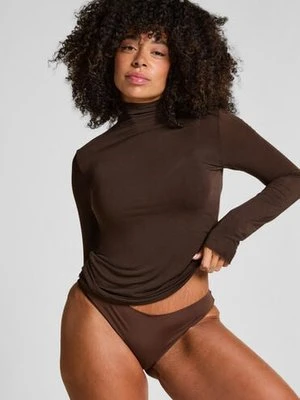 Hunkemöller super miękki golf z kaszmirem top Brązowy