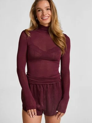 Hunkemöller super miękki golf z kaszmirem top Fioletowy