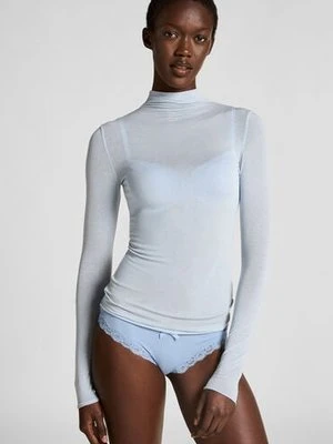 Hunkemöller super miękki golf z kaszmirem top Niebieski