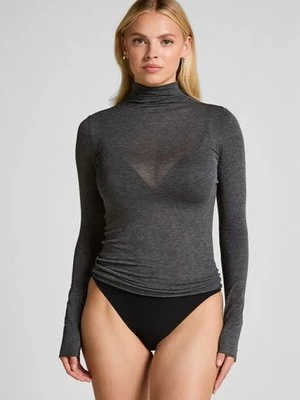 Hunkemöller super miękki golf z kaszmirem top Szary