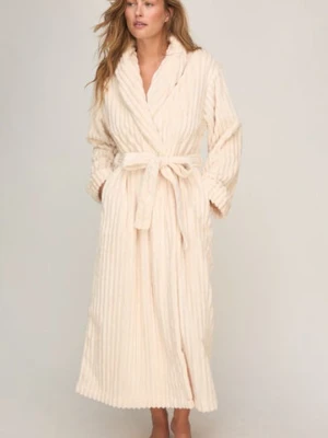 Hunkemöller Szlafrok Jacqueared Fleece Biały