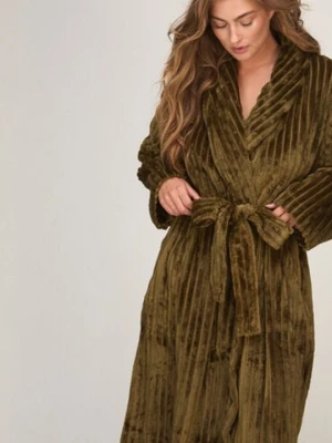 Hunkemöller Szlafrok Jacqueared Fleece Zielony