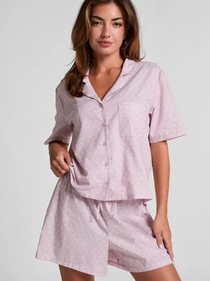 Hunkemöller Szorty Dobby Różowy