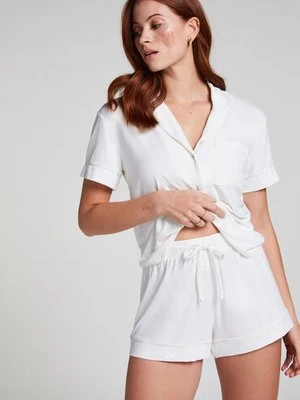 Hunkemöller Szorty Essential z dżerseju Biały
