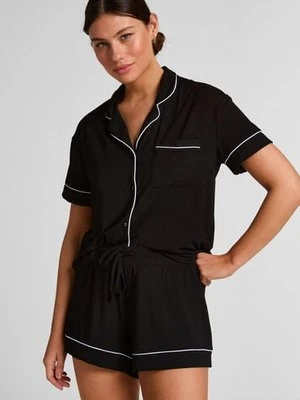 Hunkemöller Szorty Essential z dżerseju Czarny