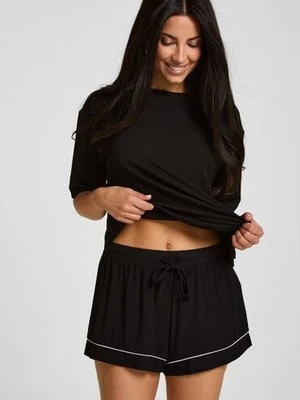 Hunkemöller Szorty Essential z dżerseju Czarny