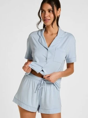 Hunkemöller Szorty Essential z dżerseju Niebieski