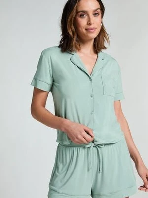 Hunkemöller Szorty Essential z dżerseju Zielony