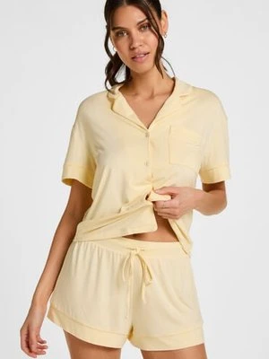 Hunkemöller Szorty Essential z dżerseju Żółty
