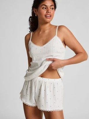 Hunkemöller Szorty od piżamy Pointelle Niebieski
